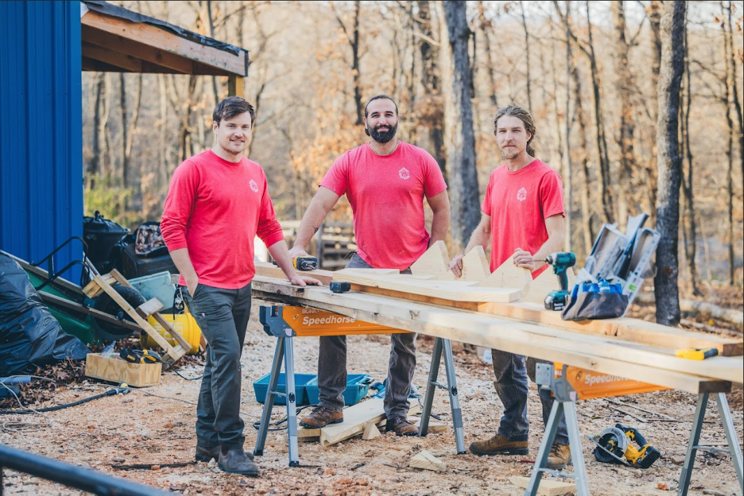 The Right Hand Home team on site in Northwest Arkansas
